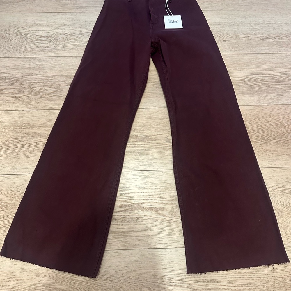 Pistola Penny Burgundy Flare Jeans